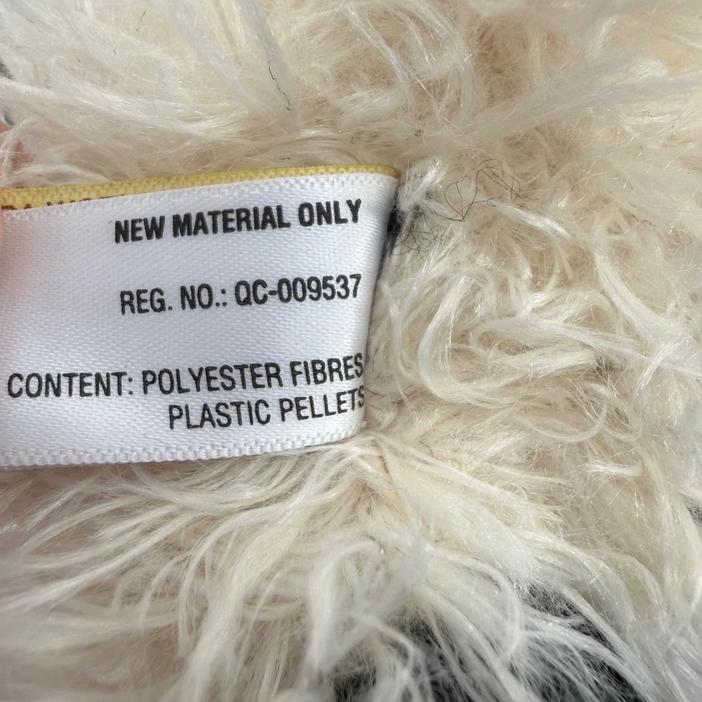 Aurora Miyoni Tots 8.5in Suffolk Lamb Plush Black Face Cream Fleece 26365
